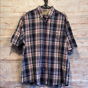 Rustic Ridge short sleeve shirt collared plaid